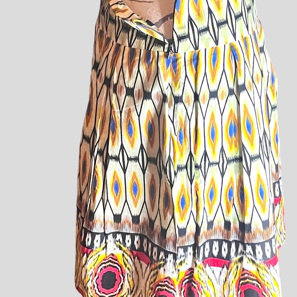 Connection 18 Graphic Print A Line Skirt Size M New W Tags - Picture 8 of 8